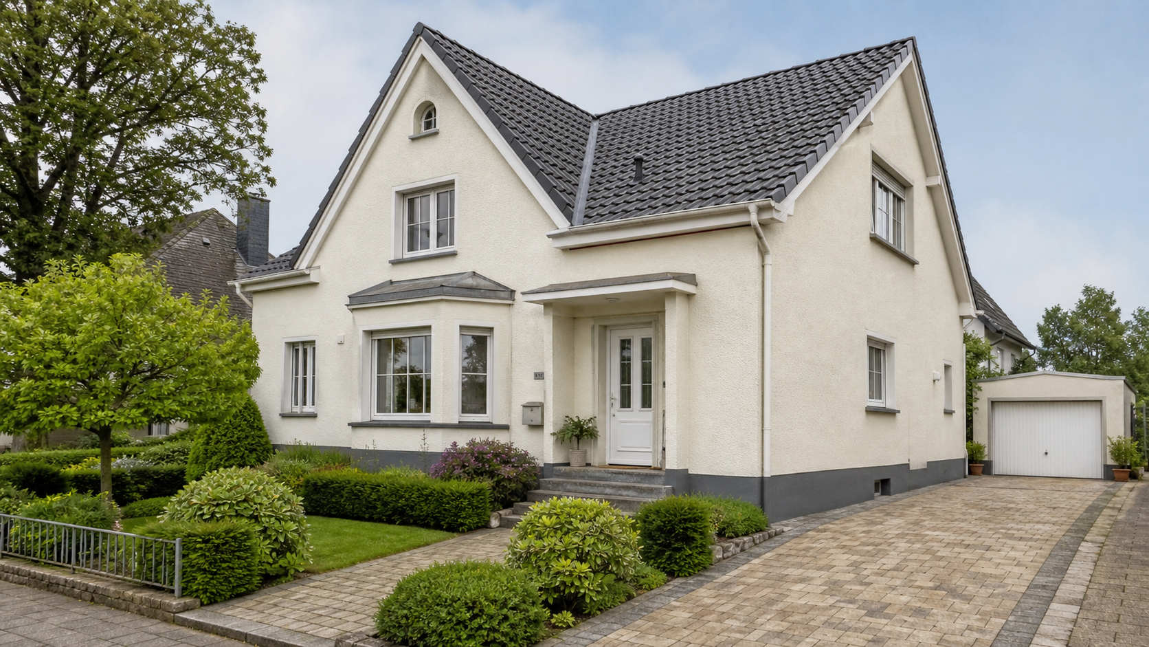 Gereinigte Fassade