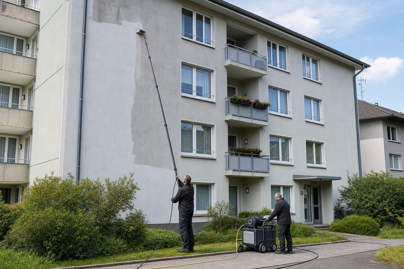 Fassade nach der Reinigung