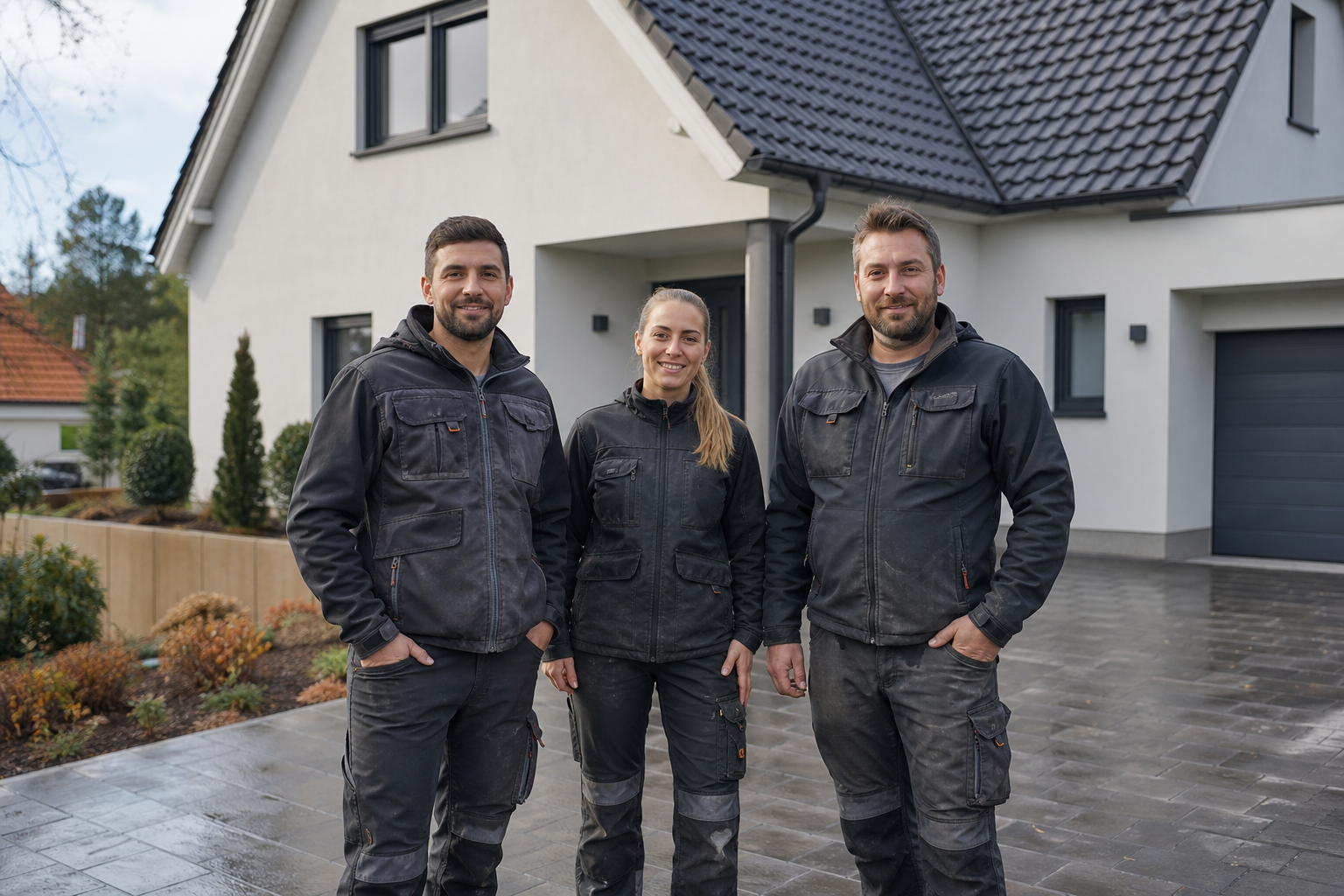 Fassaden Profis bei der Arbeit